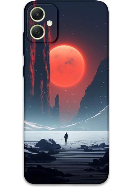 Galaxy A04E Uyumlu Uzay Desenli Telefon Kılıfı + Ekran Koruyucu - 5861