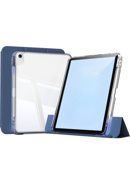 iPad Air 13 Uyumlu M2/m3 Airbagli Manyetik Ayrılabilen Fuchsia Sliding Tablet Kılıfı
