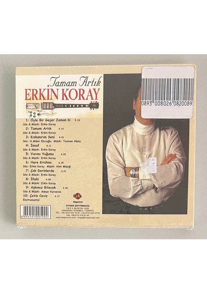 Erkin Koray Tamam Artık Öyle Bir Geçer Zaman Ki CD (Jelatininde Sıfır Orjnal Dönem Baskı Cd)