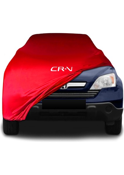 Honda Cr-V (2006 - 2012) Kırmızı Kumaş Araba Brandası Logolu Penye Branda Oto Branda