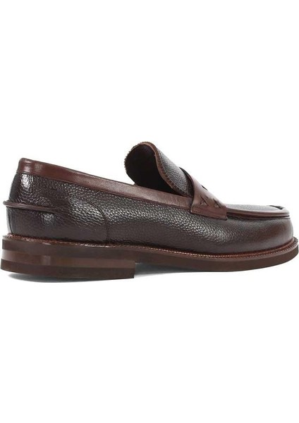 Erkek Kahverengi Deri Loafer