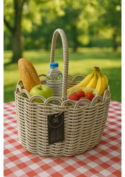 Premium El Örgüsü Piknik Sepeti