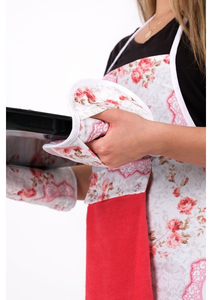 Kırmızı 2'li Fırın Tutacağı Seti, pratik ve dayanıklı mutfak aksesuarı fiyatları