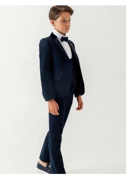 Erkek Çocuk Duble Yaka Iğne Detaylı 5 Parça Takım Elbise indirimleri