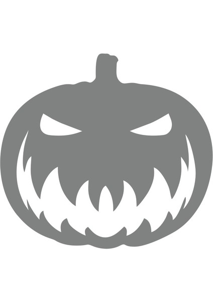 Bal Kabağı Araba Sticker 17X17 cm Gri