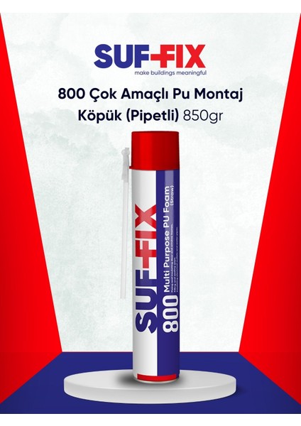 800 High Tack Hibrit Polimer Montaj Yapıştırıcı 290 ml – Beyaz (400 Kg/m² Tutma Gücü)