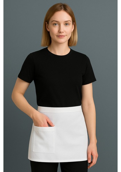 Beyaz Pamuklu Yarım Bel Önlük, Leke Tutmaz, Çok Amaçlı, Unisex, 168x287 cm fiyatları