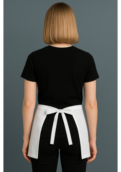 Beyaz Pamuklu Yarım Bel Önlük, Leke Tutmaz, Çok Amaçlı, Unisex, 168x287 cm modelleri