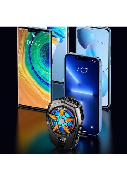 Telefon ve Tablet Soğutucu Fan Işıklı Cep Telefonu Soğutma Fanı Radyatör Soğutucu indirimleri