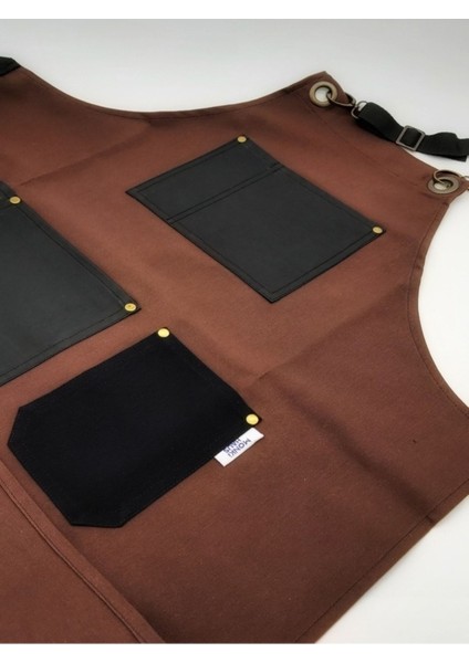 Leke Tutmaz Çok Amaçlı Önlükler, Şık ve Koruyucu, 80x65 cm, Pamuk Polyester, Kahverengi modelleri