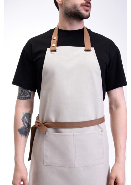 Su itici mutfak önlüğü, leke tutmaz, şef ve garson kullanımı, gri, 85x60, pamuk polyester fiyatları