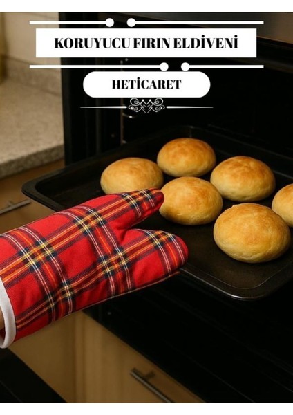 Çok Renkli Yüksek Kaliteli Yanmaz Fırın Eldiveni, Güvenli ve Dayanıklı 30x15 cm