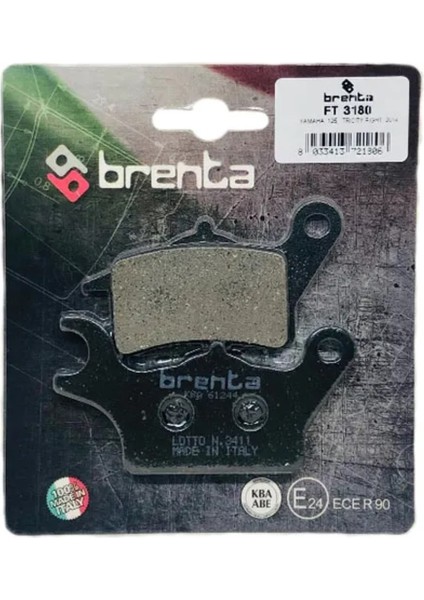 Honda Wave 110 Ön Fren Balata Brenta (Made In Italy)