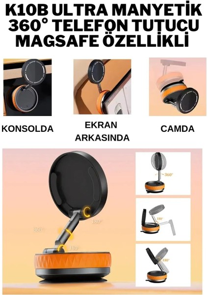 Kablosuz Araç Içi Cep Telefonu Tutucu Araç Içi Montaj Süper Güçlü Vakumlu Manyetik Telefon Tutuc modelleri