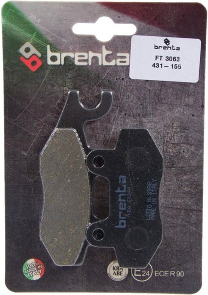 Yamaha Yz 250 F Ön Fren Balata Brenta (Made In Italy)