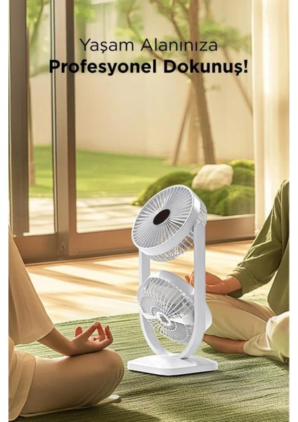 Ensiga Mini Fan | Taşınabilir Çift Başlıklı Sessiz Vantilatör | Type-C Girişli, 3 Kademel fiyatları