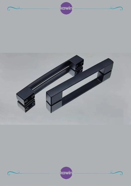 Köprü Mat 192mm Metal Kulp Vidalı Dolap, Komodin, Vestiyer, Vida Hediye Siyah 19 cm 20 cm uyumlu fırsatları