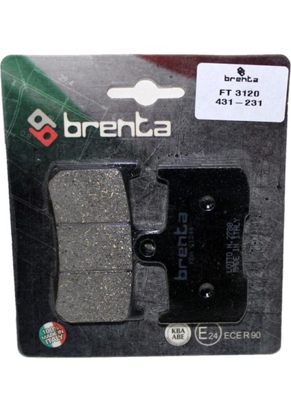 Triumph 675 Daytona Ön Fren Balata Brenta (Made In Italy)