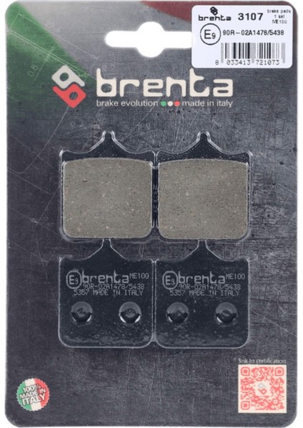 Ducati 999 Ön Fren Balata Brenta (Made In Italy)