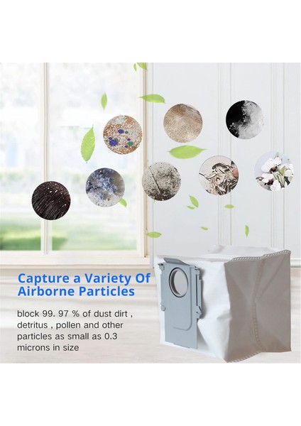 Roborock Saros Z70 / G30SPACE Elektrikli Süpürge Parçaları Için Toz Torbaları Yedek Dokumasız Çöp Torbaları 12 Adet (Yurt Dışından) fırsatları