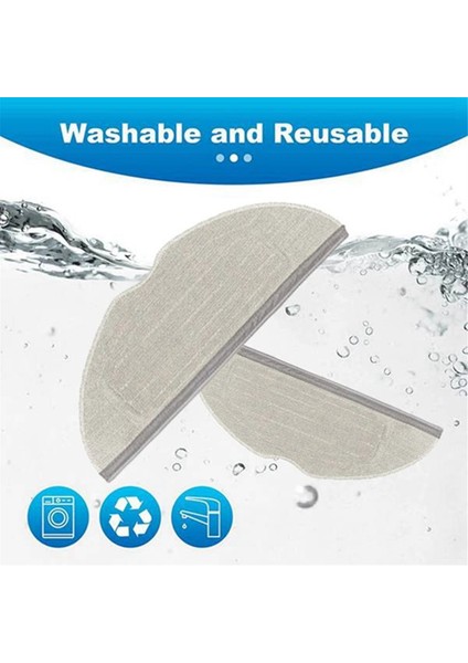 Dreame Mova S20 Ultra / RLM71CE Elektrikli Süpürge Parçaları Değişimi Için Paspas Bezi Verimli Ev Temizlik Aksesuarları (Yurt Dışından) modelleri