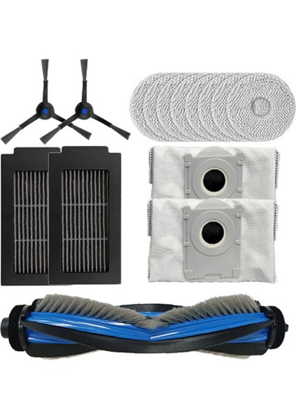 Cobos T50 Serisi T50 PRO/T50 Max Mop Ped Filtreleri, Toz Torbaları ve Yan Fırçalar Için T50 Yedek Takımı (Yurt Dışından)