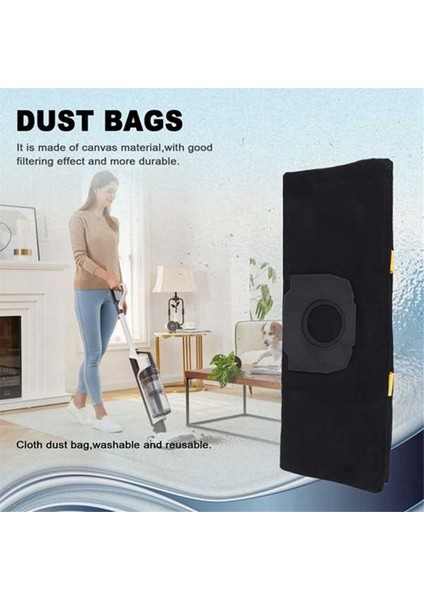 Karcher Wd4 Wd5 Wd6 Elektrikli Süpürge Parçaları Yıkanabilir Filtre Torbası Için 2 Adet Toz Torbası Yedeği (Yurt Dışından) fırsatları