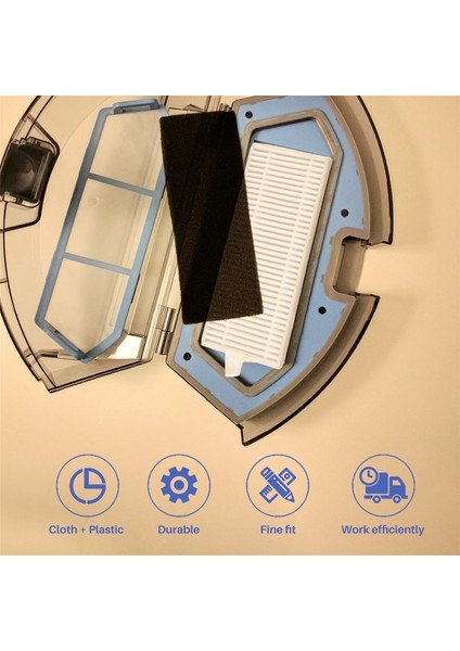 Ilife T10S / Aonus I8 Robot Vakum Yedek Ana Silindir Yan Fırça Hepa Filtre Paspas Bezi Toz Torbası Aksesuarları (Yurt Dışından) fırsatları