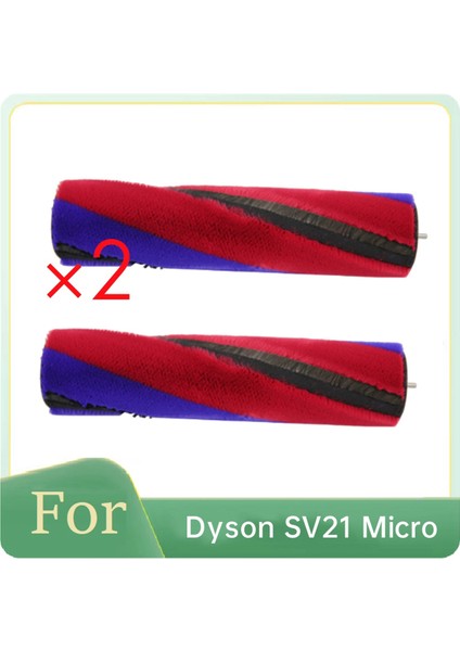 Dyson SV21 Mikro Elektrikli Süpürge Için 2 Adet Ana Fırça Rulo Fırça Yumuşak Kadife Rulo Fırça Aksesuarları (Yurt Dışından)