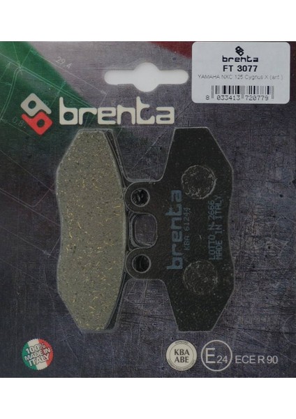 Yamaha Xc 125 Cygnus x Ön Fren Balata Brenta (Made In Italy)