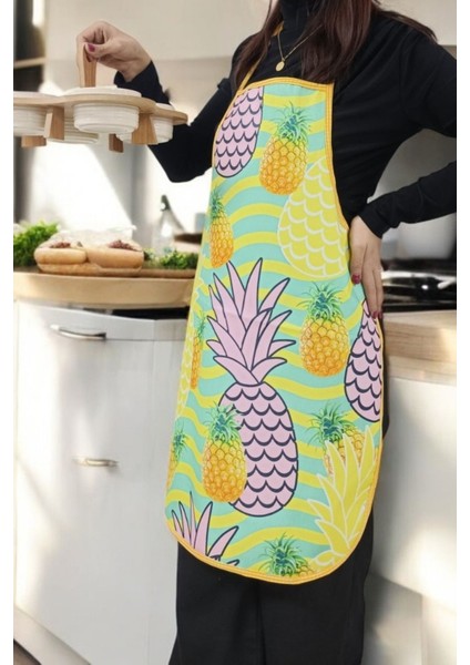 Mutfak Önlüğü, Su Geçirmez, Meyve Desenli, 50x70 cm, Sarı ve Yeşil renkli fiyatları
