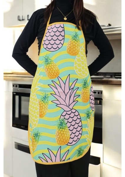 Mutfak Önlüğü, Su Geçirmez, Meyve Desenli, 50x70 cm, Sarı ve Yeşil renkli indirimleri