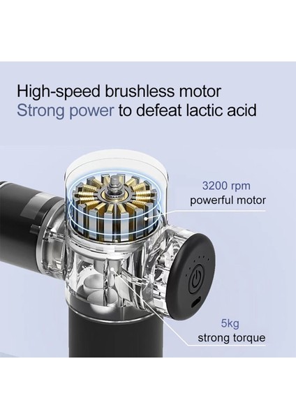 Masaj Tabancası 4 Başlıklı Masaj Aleti Titreşimli fırsatları