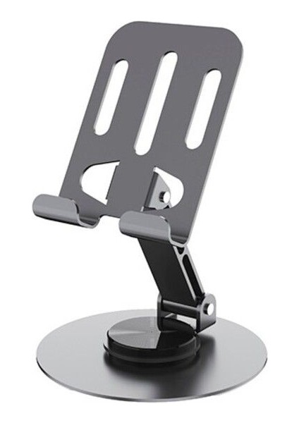 Metalik Telefon ve Tablet Tutucu Stand - Atd-01 | 360 Derece Dönen, Katlanabilir ve Silikon Koruma fiyatları