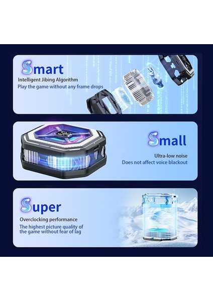 Telefon Soğutucu Radyatör Fanlı Işıklı Bütün Telefon Modelleri Ile Uyumlu fiyatları