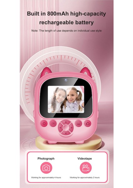 Fotoğraf Makinesi Dijital Hd Video Kamera Anlık Termal Resim Kağıt Baskılı Yazıcı Print Camera fırsatları