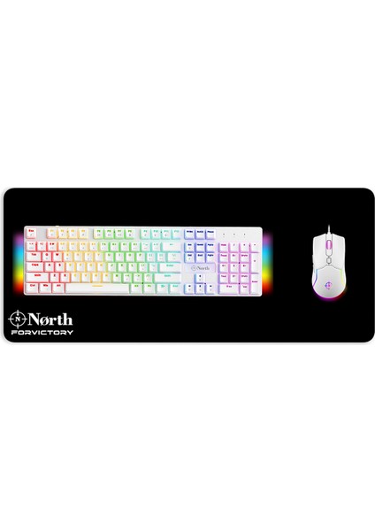 Shield Beyaz Mekanik Oyuncu Klavyesi + Air Beyaz Rgb Oyuncu Mouse + Odin Oyuncu Mousepad Vıp Bundle fiyatları