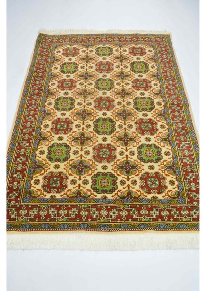 Vintage Buhara Desenli Yünden El Dokuma Hereke Halısı 119X167 cm (1.99 M²) modelleri