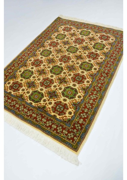Vintage Buhara Desenli Yünden El Dokuma Hereke Halısı 119X167 cm (1.99 M²) fırsatları