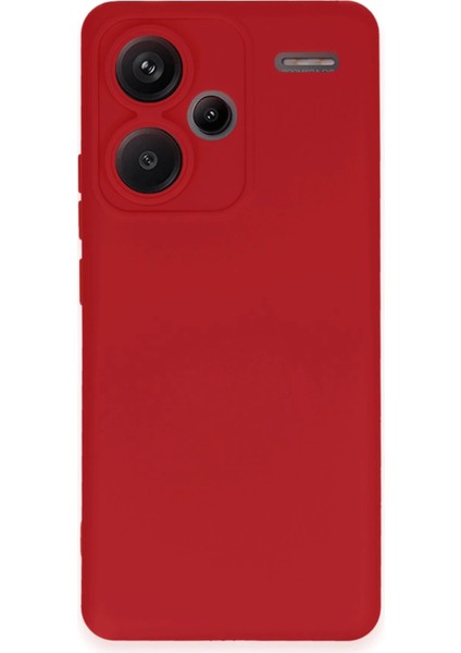 Xiaomi Redmi Note 13 Pro Plus Kılıf Nano Içi Kadife Silikon - Kırmızı Zrnet