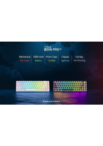 Odin Pro Wl Oyuncu Mouse + Odin Pro WL68 Oyuncu Klavyesi Vıp Kablosuz Oyuncu Klavye Mouse Seti indirimleri