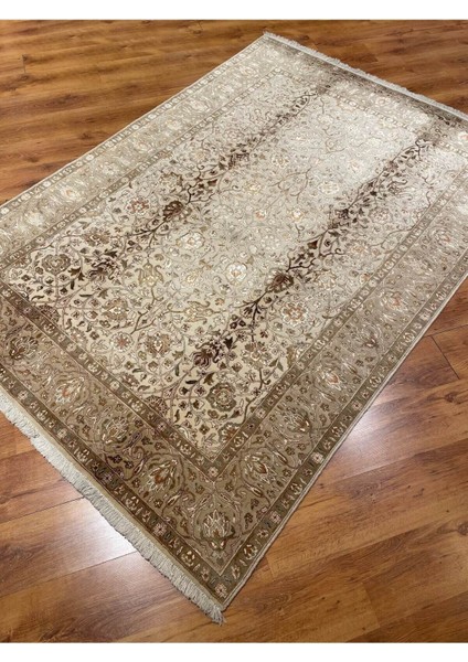 El Dokuma Geleneksel Antik Ipekli Uşak Halı 057291