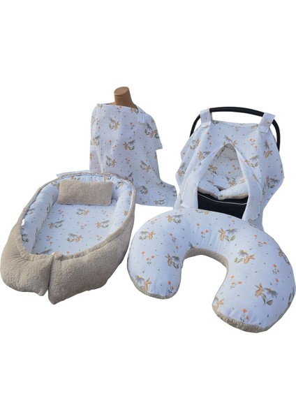 Wellsoft&müslin Babynest Seti - 5 Parça