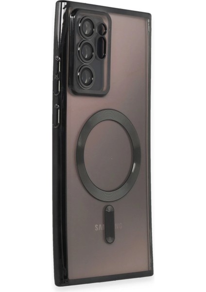 Samsung Galaxy Note 20 Ultra Kılıf Kross Magneticsafe Kapak - Siyah Zrnet
