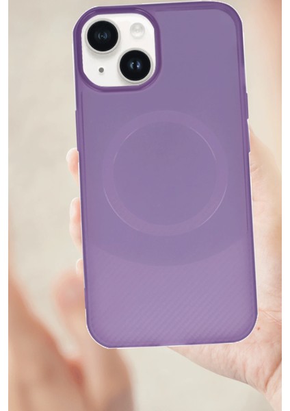 Iphone 14 Kılıf Maya Karbon Kapak - Lacivert Zrnet