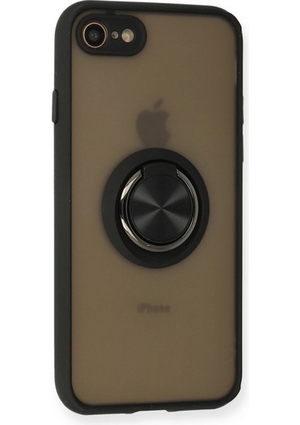 Iphone 7 Kılıf Montreal Yüzüklü Silikon Kapak - Siyah Zrnet fiyatları