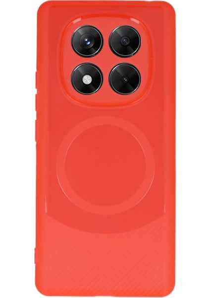 Xiaomi Redmi Note 14 Pro 5g Kılıf Maya Karbon Kapak - Kırmızı Zrnet