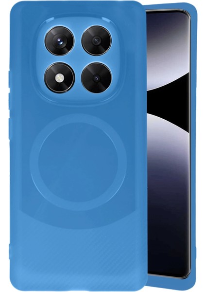 Xiaomi Redmi Note 14 Pro 5g Kılıf Maya Karbon Kapak - Lacivert Zrnet