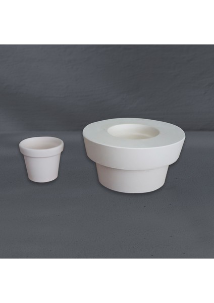 Minik Saksı Alçı Kalıbı – Minik Saksı – Sanatsal Seri