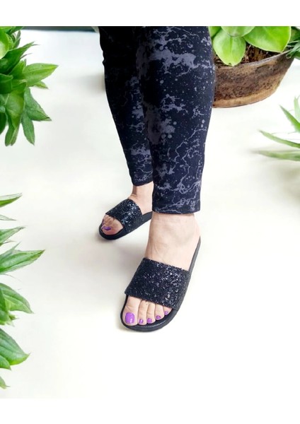 Yazlık Parlak Rahat Taban Ev ve Dışarı Terliği